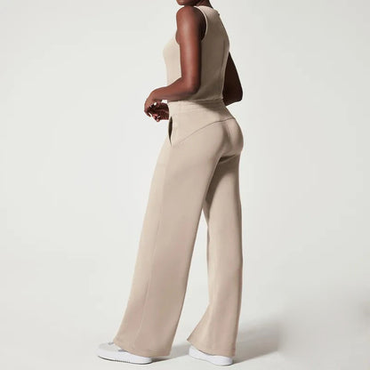 Kvinders Jumpsuit Løs Fit Polyester Med Justerbar Talje-3