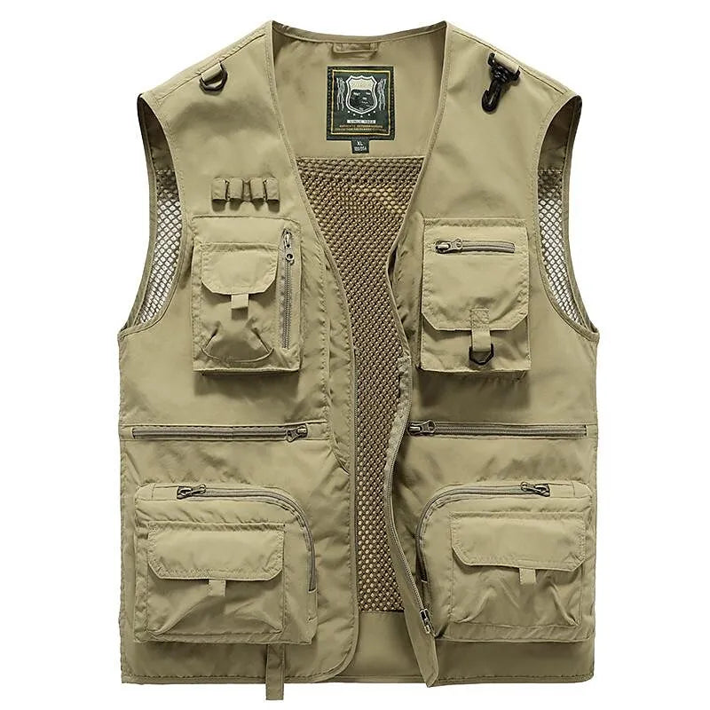 Herre Vest Mouwløs Moderne Funktionelt Design Polyester-1