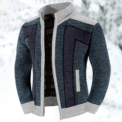Herre Vest med Lynlås og Blød Indersweater i Luksusmateriale