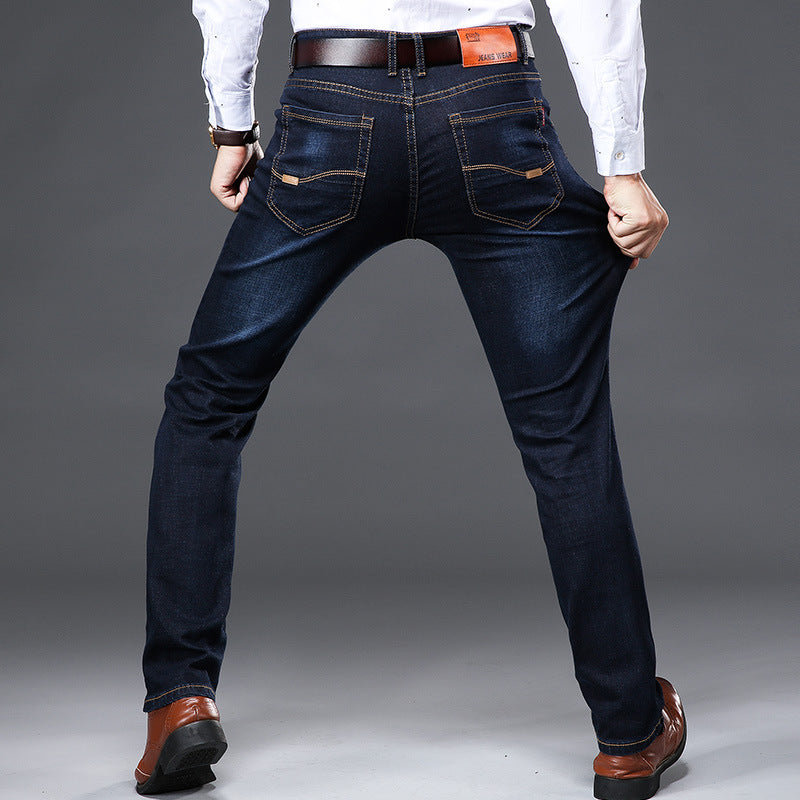 Herre Stretch Jeans Komfortabel Denim