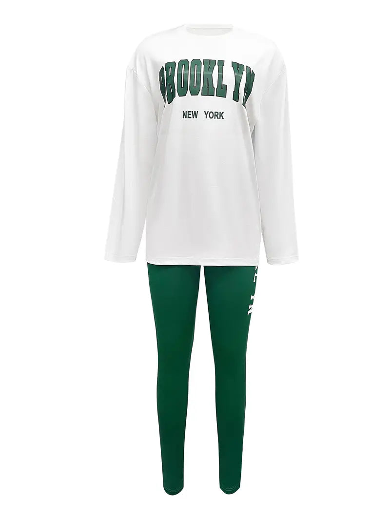 Langærmet T Shirt Dame Rund Hals 100% Bomuld-3