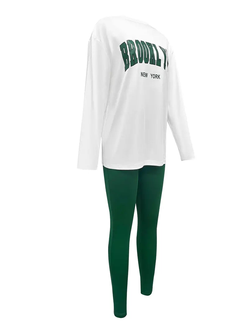 Langærmet T Shirt Dame Rund Hals 100% Bomuld-4
