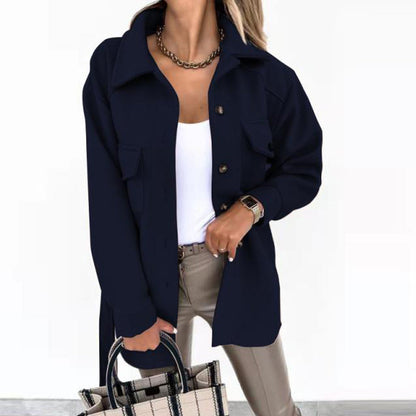 Let Sommerjakke Dame Trendy Design Åndbart Stof-2