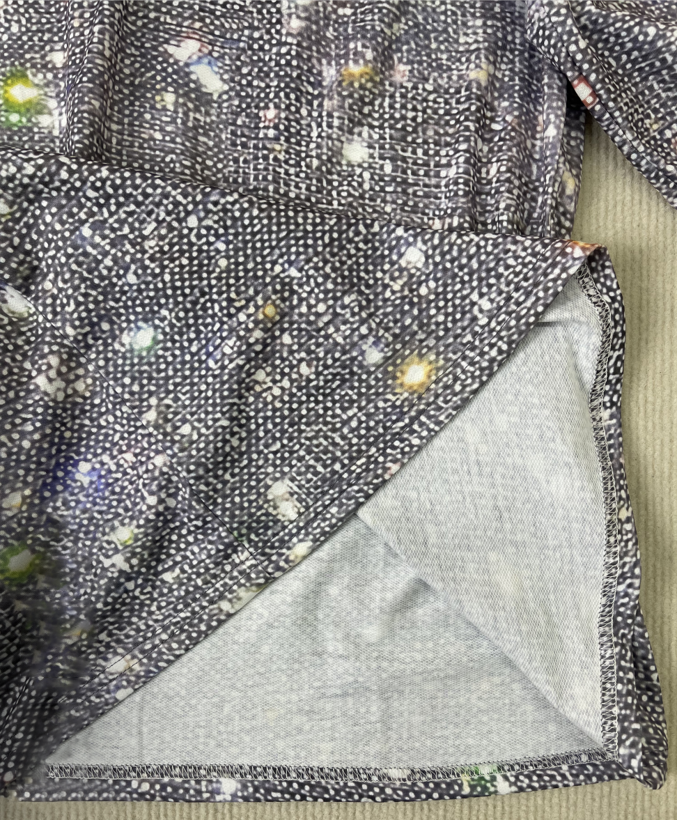 Kvinders Top V-hals Lange Ærmer Metallisk Polyester Spandex 5
