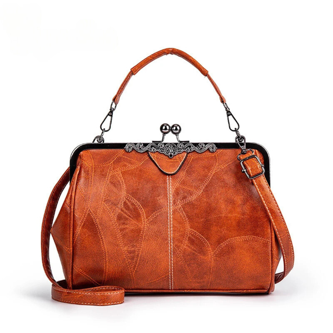 Kvinders Håndtaske Retro-Chic Kunstlæder Rummelig Elegant 5