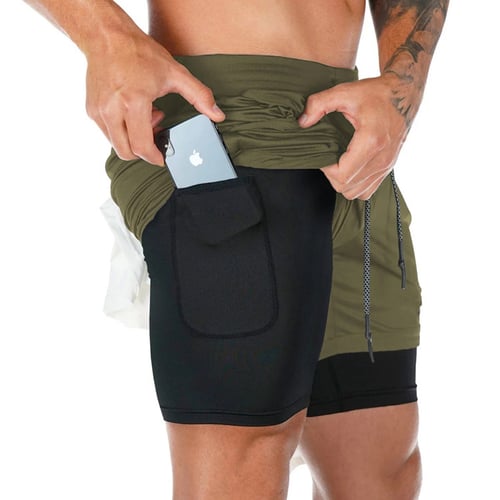 Herre Sportshorts 2-i-1 med Fugtdræningsteknologi 3