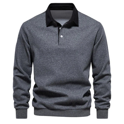 Variant image for Herre Polo Shirt Langærmet Klassisk Krave 100% Bomuld-15
