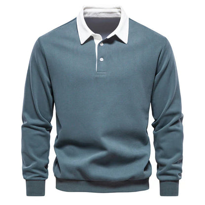 Variant image for Herre Polo Shirt Langærmet Klassisk Krave 100% Bomuld-22