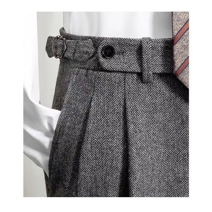 Mænds Fritidsbukser Afslappet Tweed 6