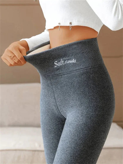 Kvinders Leggings Fleece Foring Tætsiddende Komfortabel