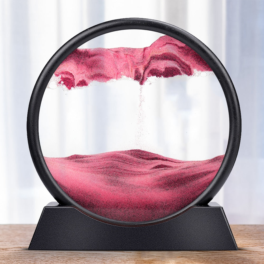 3D Sandlandskab Timeglas
