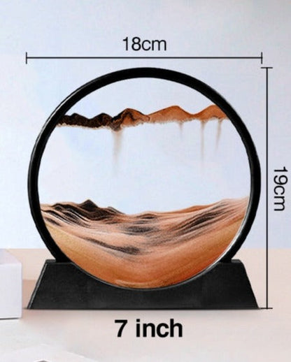 3D Sandlandskab Timeglas