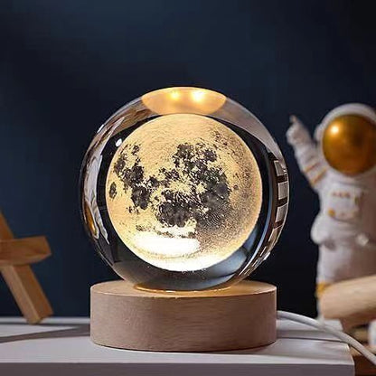 3D Natlampe med Krystaldesign 19