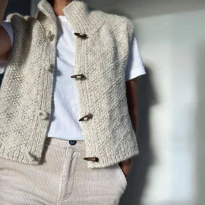 Kvinders Vest Elegant Luksus Uldmix 2