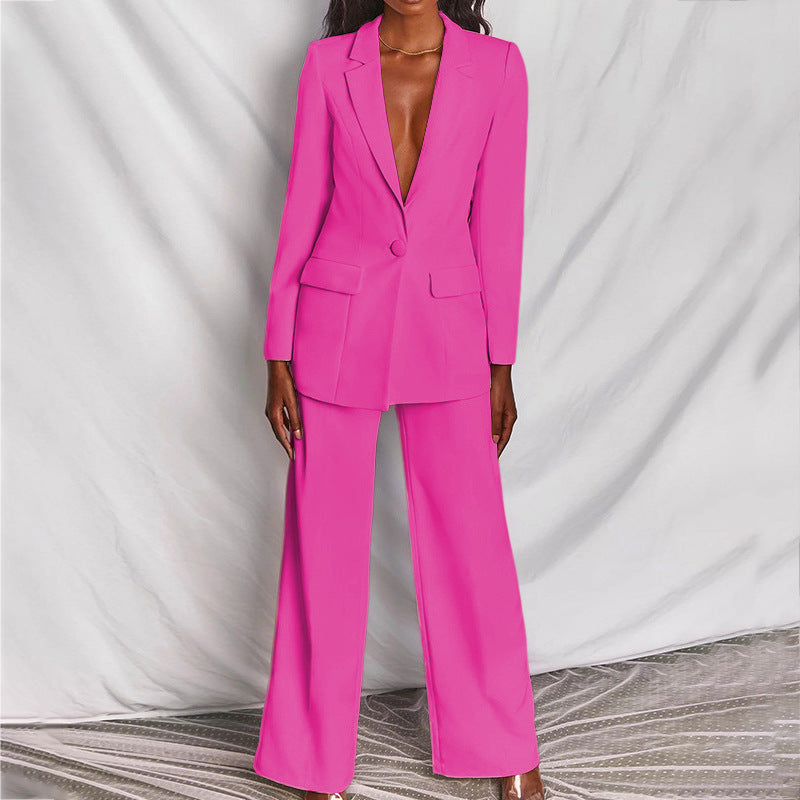 Variant image for Dame Blazer Sæt Elegant Polyester Tøjsæt til Kvinder-6