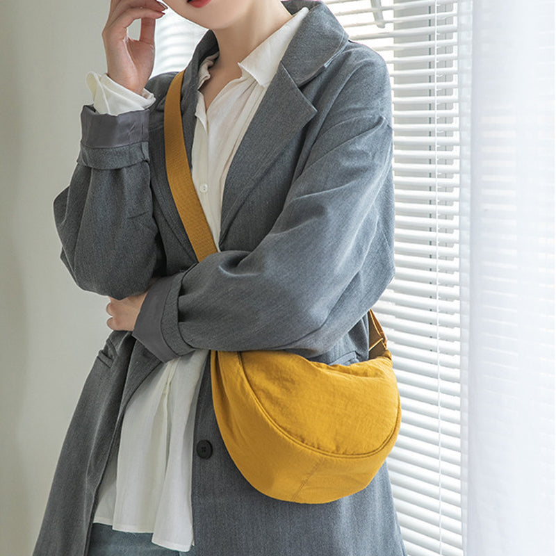 Dame Crossbody Taske Rummelig Polyester Justerbar Skulderrem 1