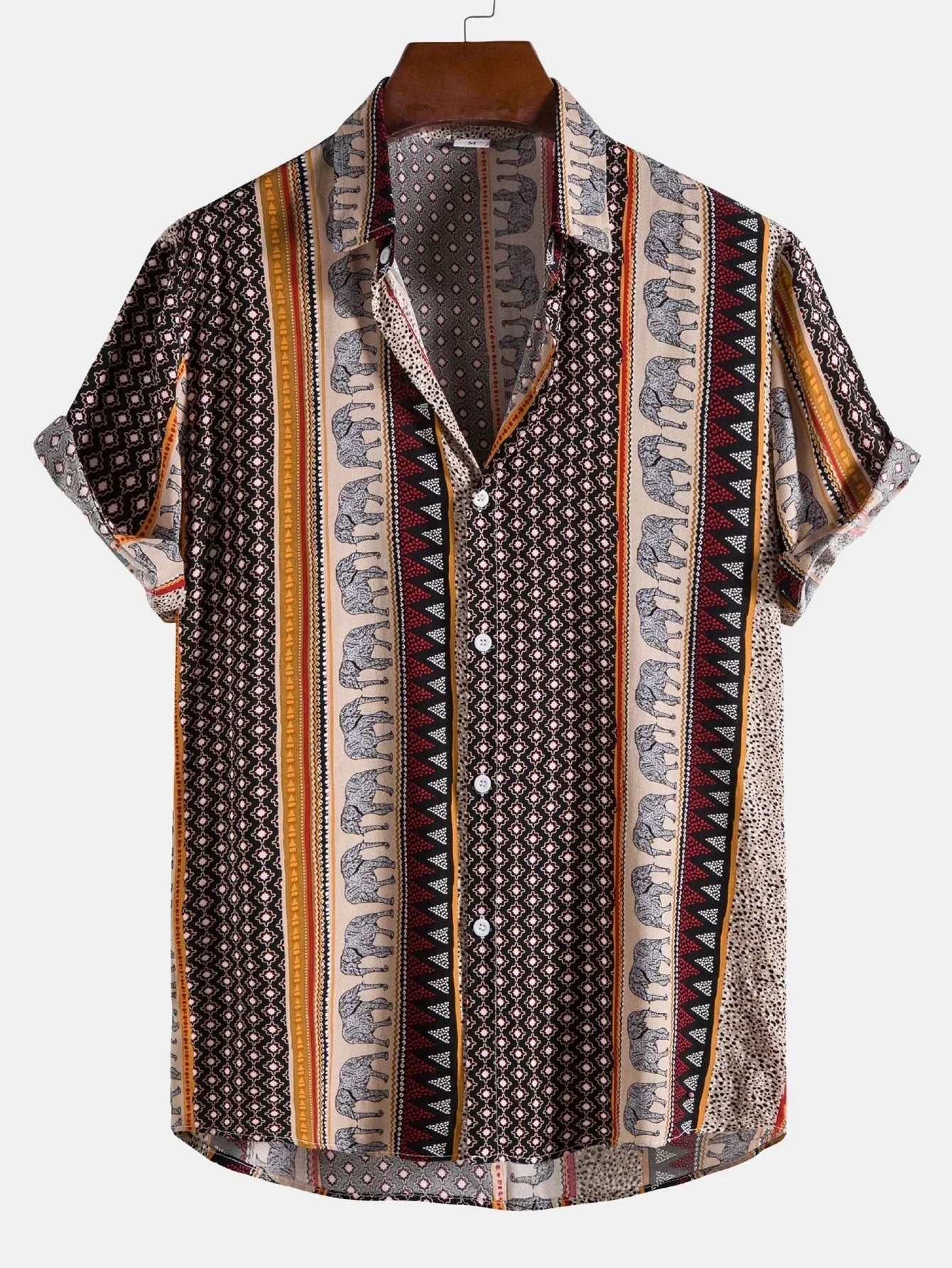 Variant image for Herre T Shirt Vintage Look 100% Bomuld Sommer Afslappet Pasform-11