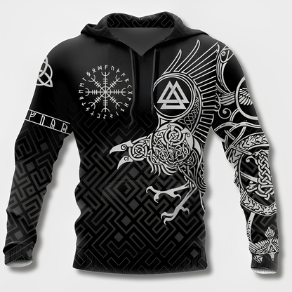 Variant image for Hoodies Mænd Viking Stil Hættetrøje 100% Bomuld-54