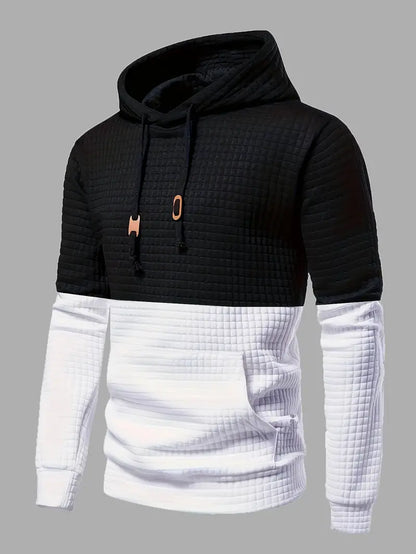 Variant image for Hættetrøjer Mænd Wafelmønster Blød Materiale Moderne Stil-1