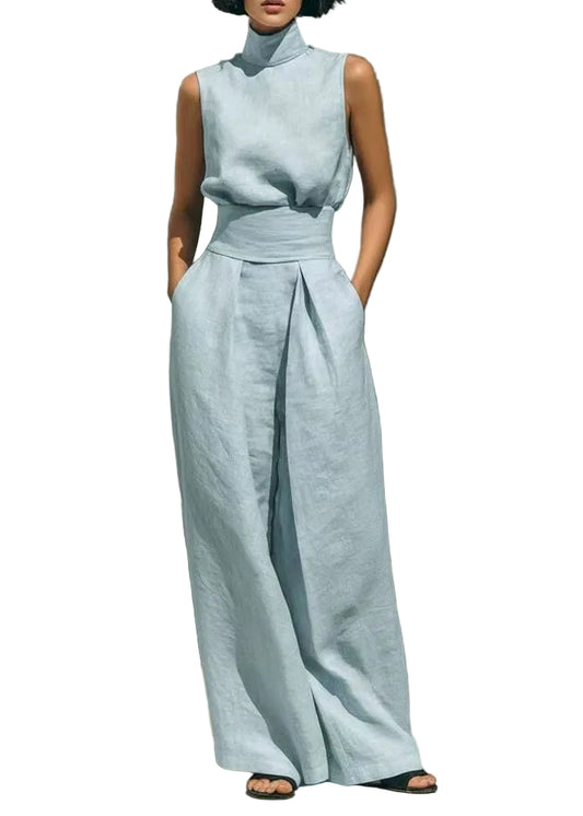 Baby's Two-Piece Set High Neck for Summer 0