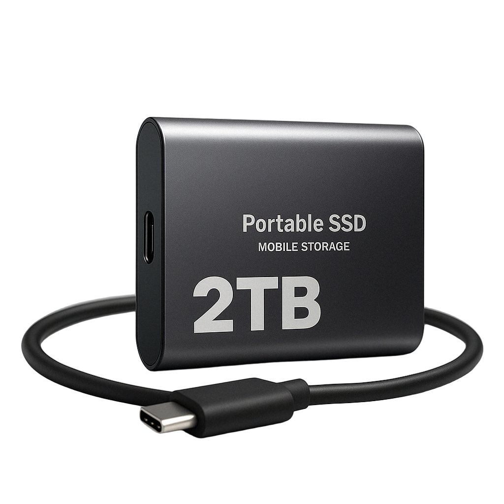 Bærbart SSD-drev med høj hastighed og kompakt design 0