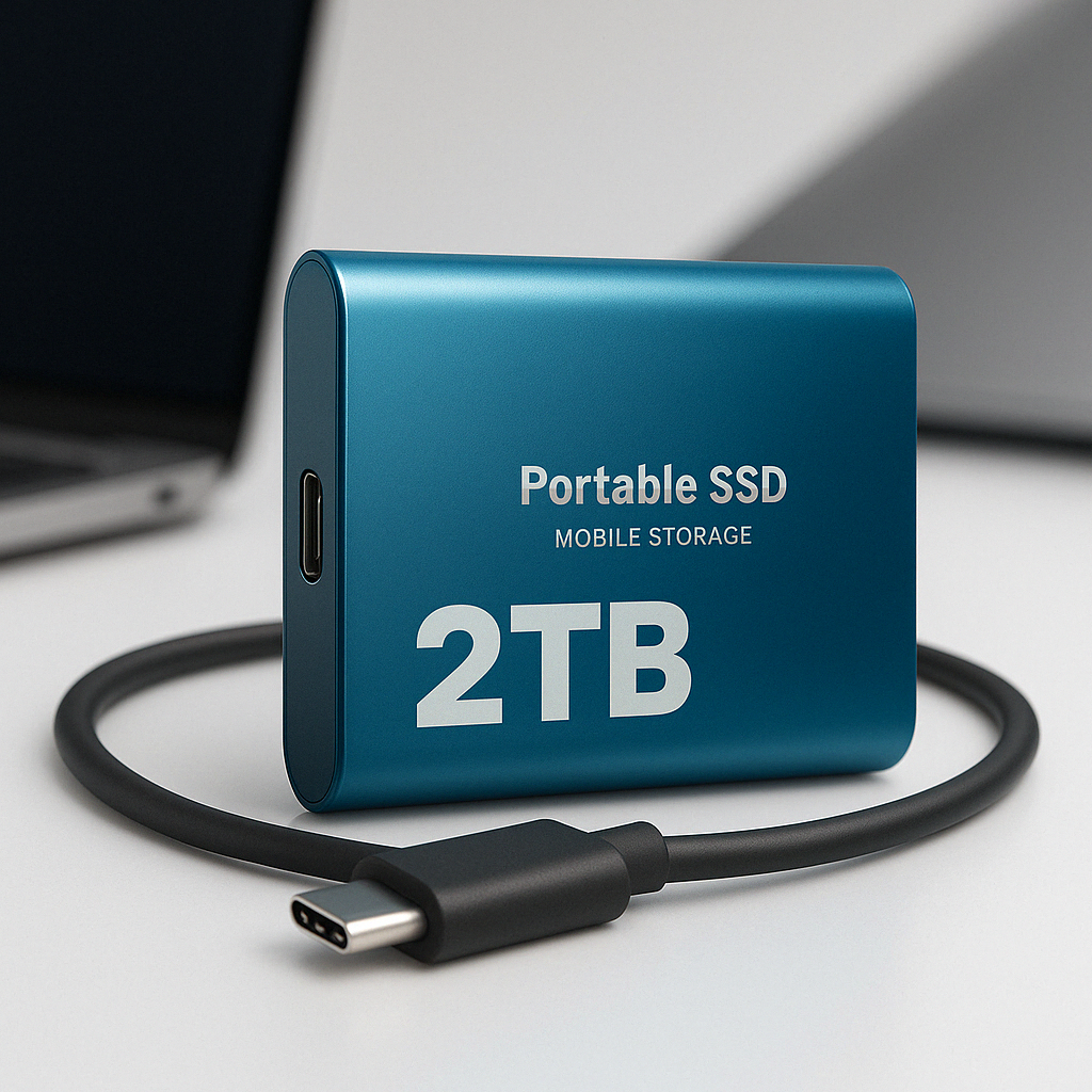 Bærbart SSD-drev med høj hastighed og kompakt design 1
