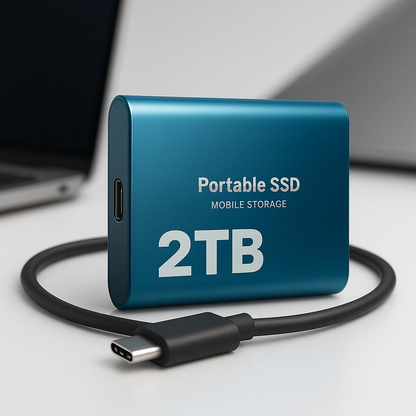 Bærbart SSD-drev med høj hastighed og kompakt design 1