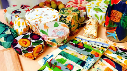 Beeswax Food Indpakning - Sæt med 3