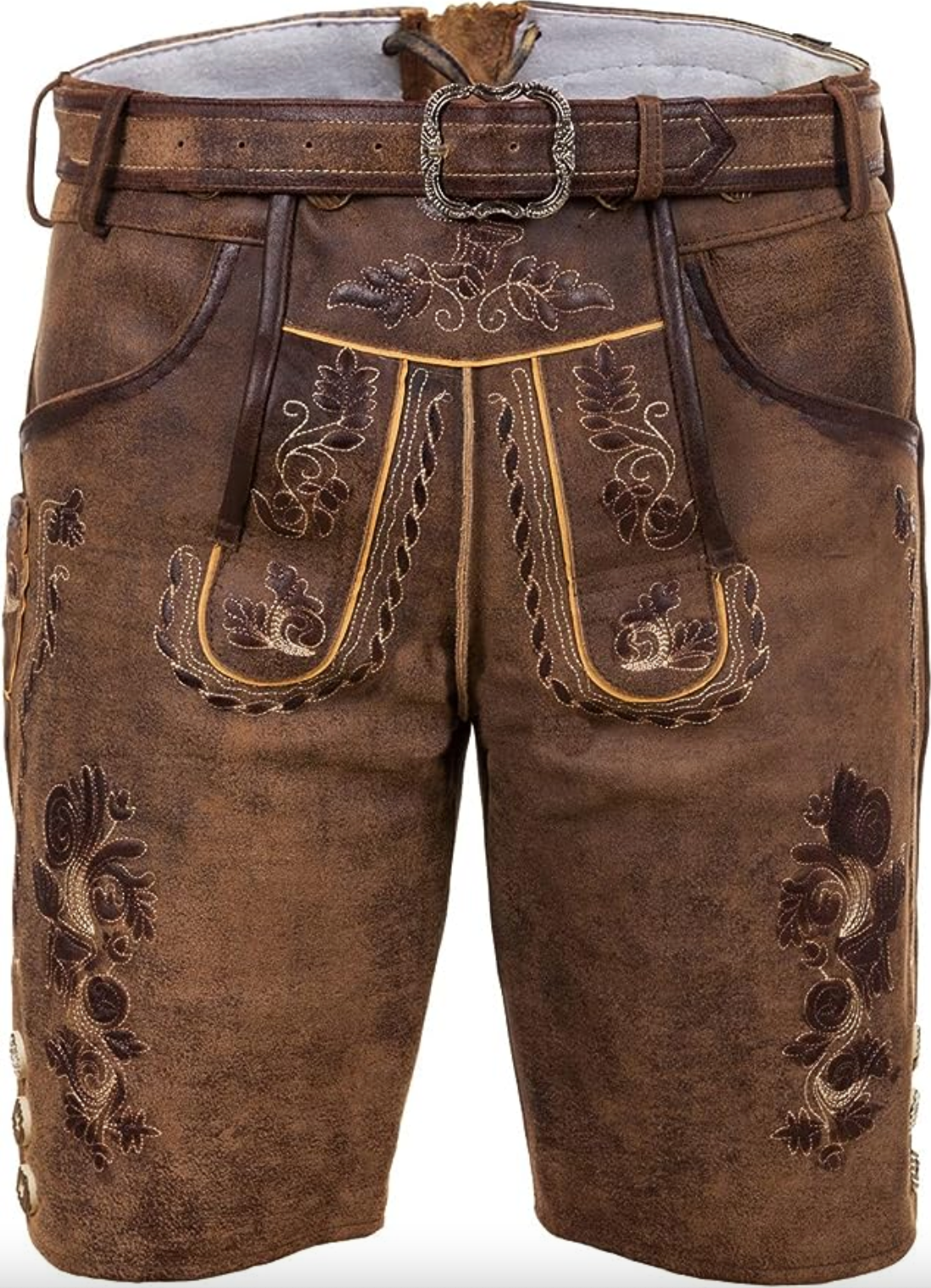 Herre Læderbukser Slim Fit Unik Design 100% Læder-2