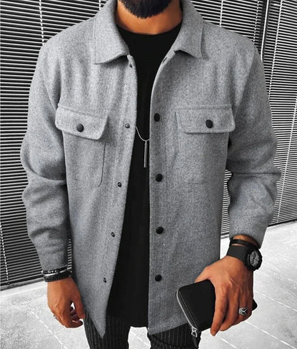 Variant image for Herre Shirt Varm Uld Moderne Snit-15
