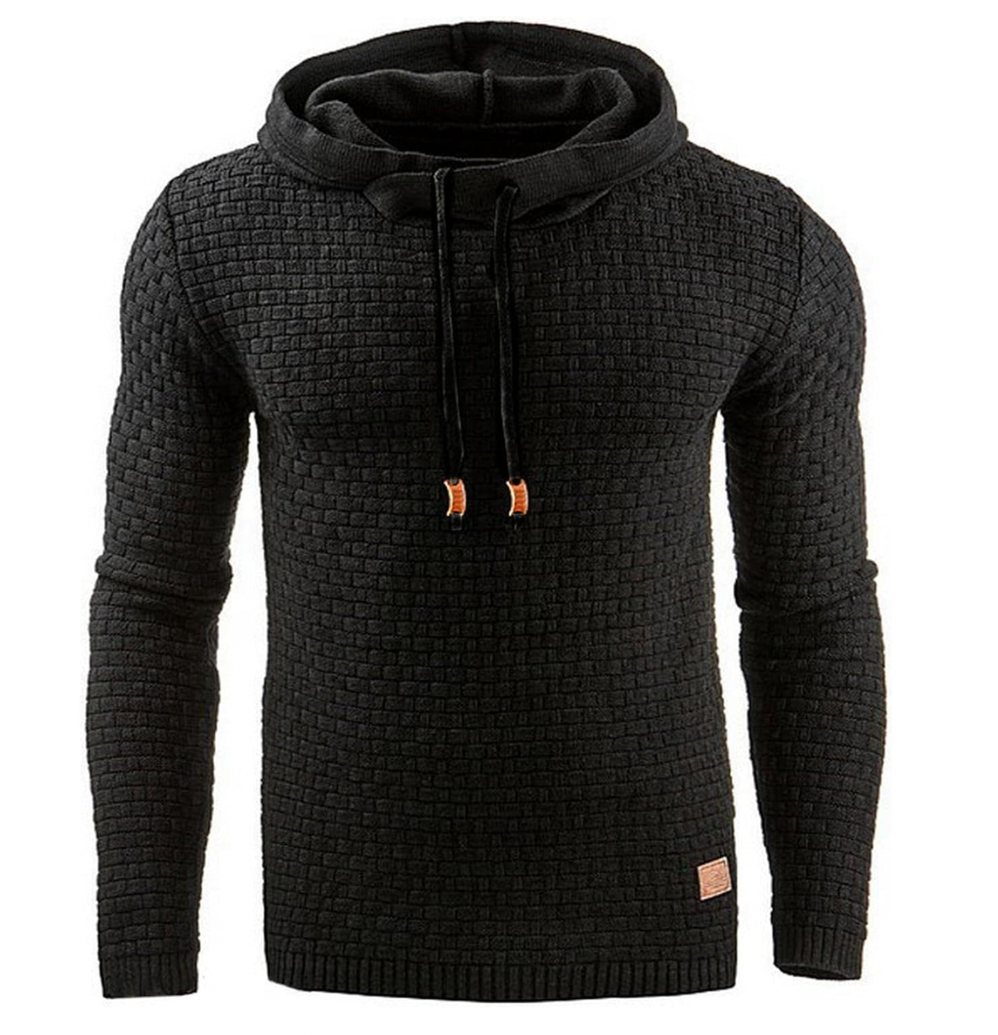 Hoodies Mænd Komfortabel 100% Bomuld Hættetrøje til Mænd Moderne Design-2