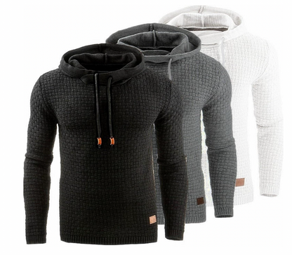 Hoodies Mænd Komfortabel 100% Bomuld Hættetrøje til Mænd Moderne Design-1