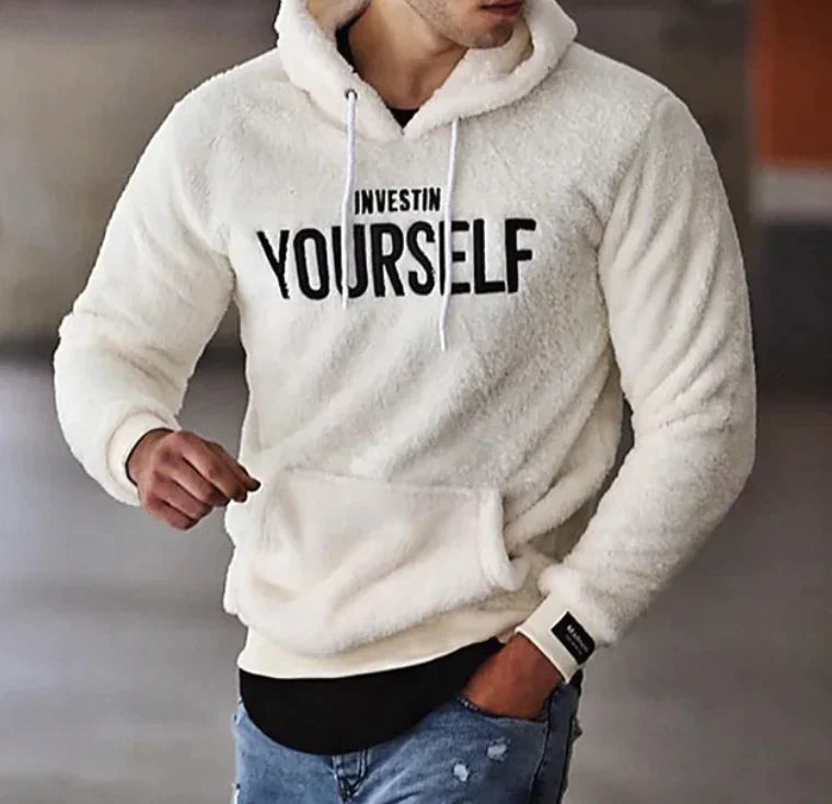 Hoodies Mænd Casual Blødt 100% Bomuld-5