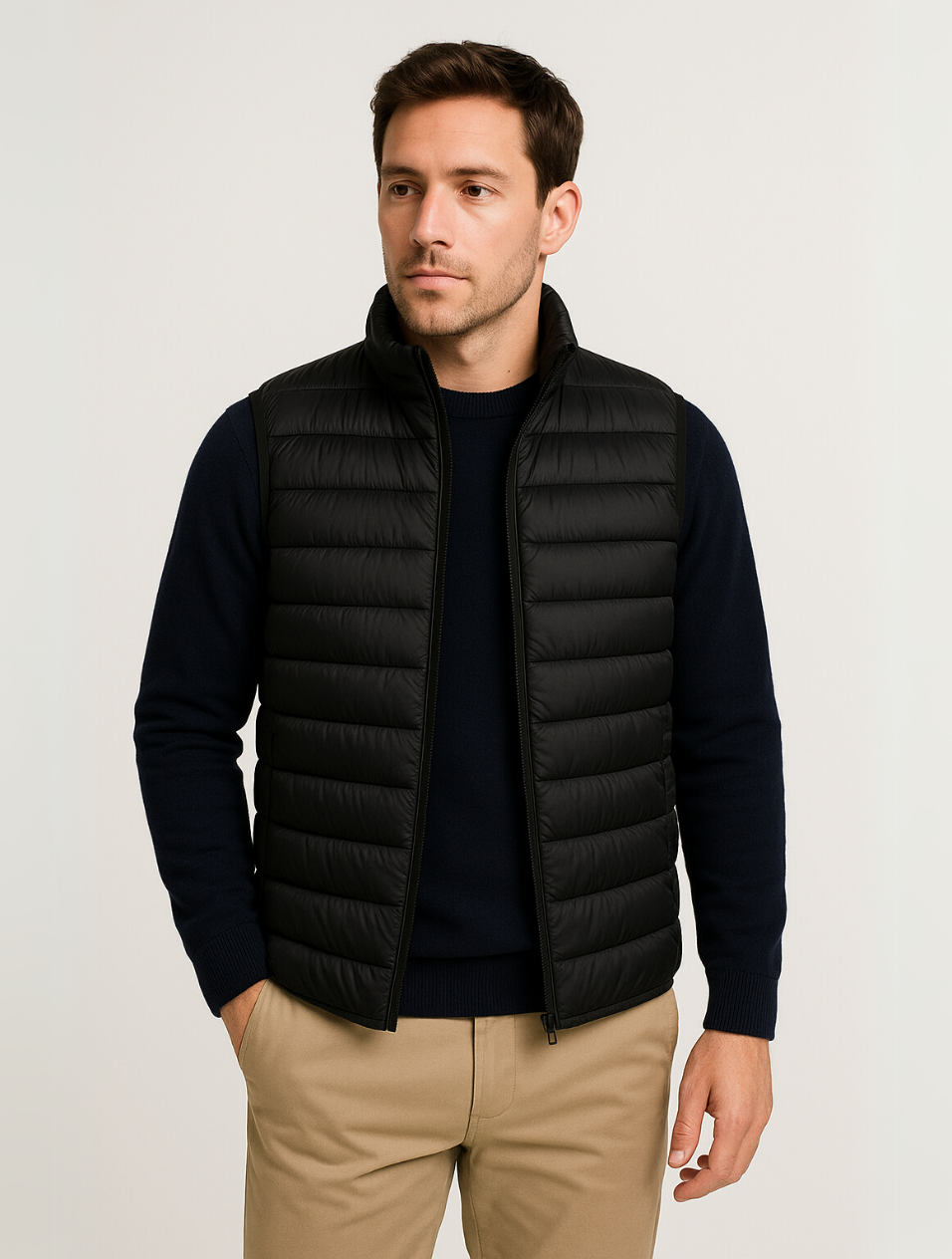 Bodywarmer til mænd minimalistisk design 5