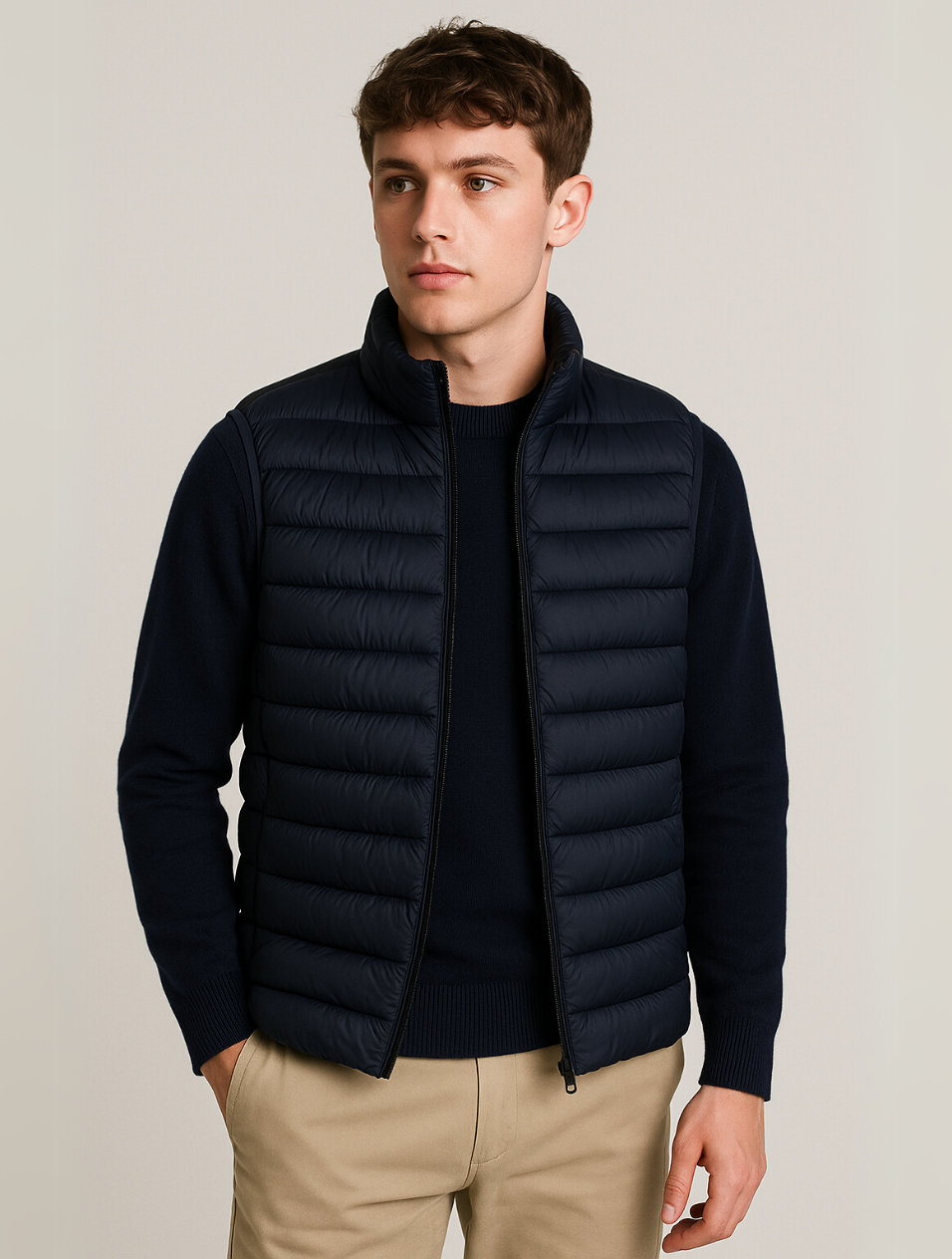 Bodywarmer til mænd minimalistisk design 6