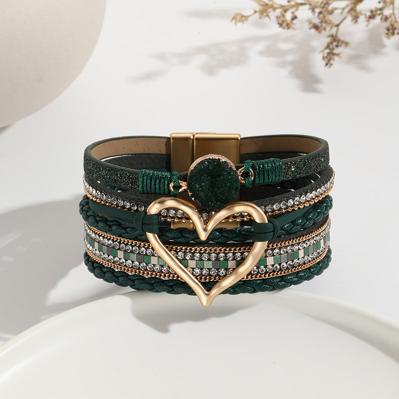 Boho Armbånd med Hjerte Design 10