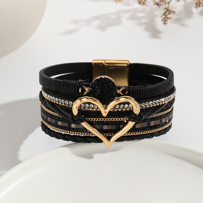 Boho Armbånd med Hjerte Design 12