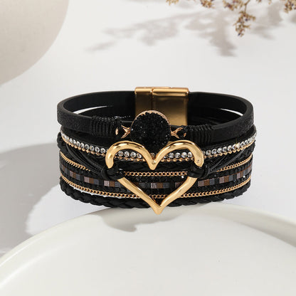 Boho Armbånd med Hjerte Design 12