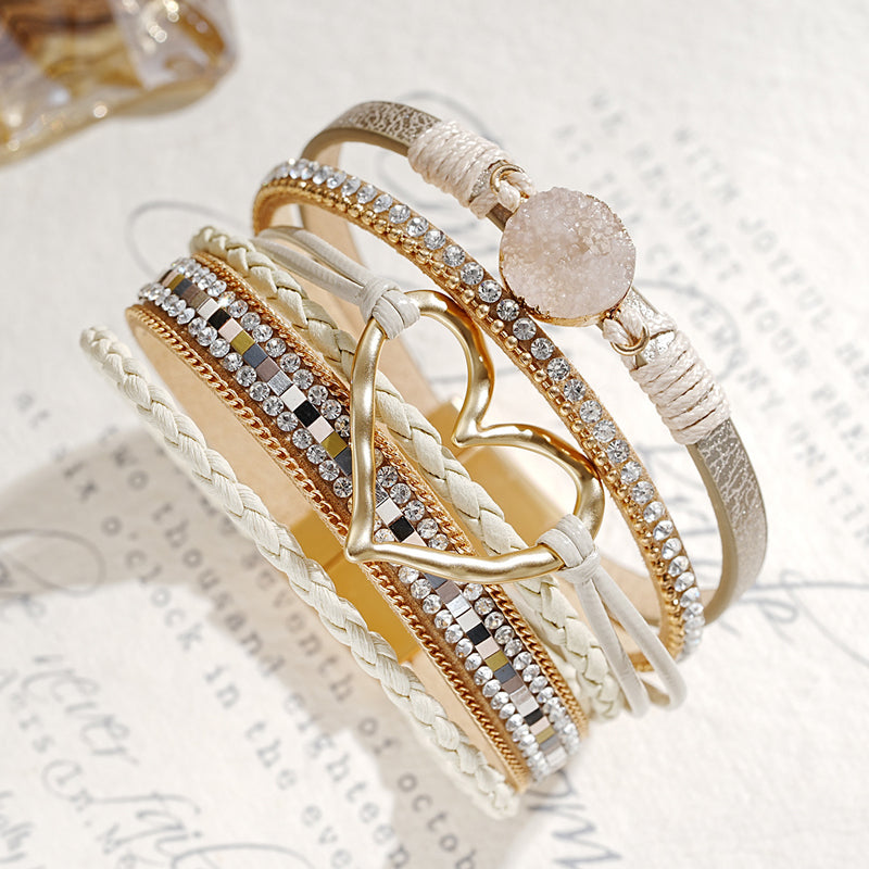 Boho Armbånd med Hjerte Design 2