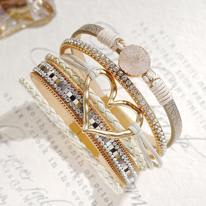 Boho Armbånd med Hjerte Design 2