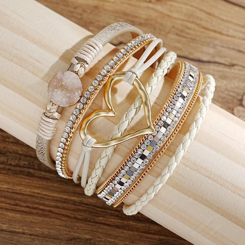 Boho Armbånd med Hjerte Design 4