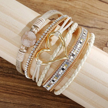 Boho Armbånd med Hjerte Design 4