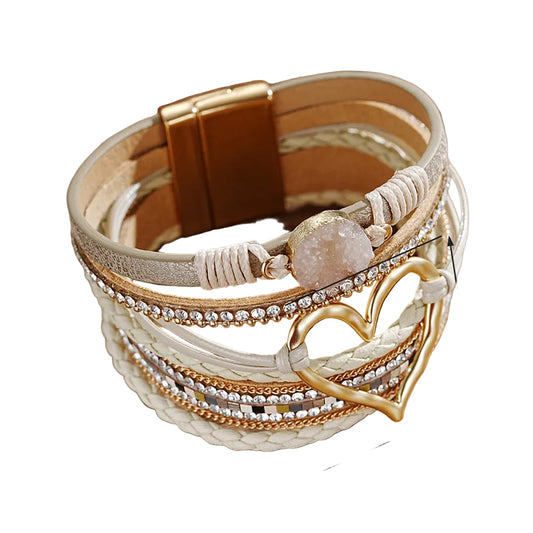 Boho Armbånd med Hjerte Design 5