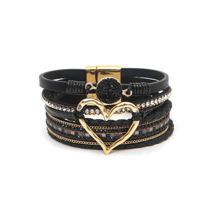 Boho Armbånd med Hjerte Design 8