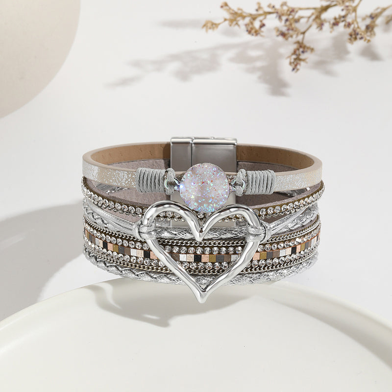 Boho Armbånd med Hjerte Design 9