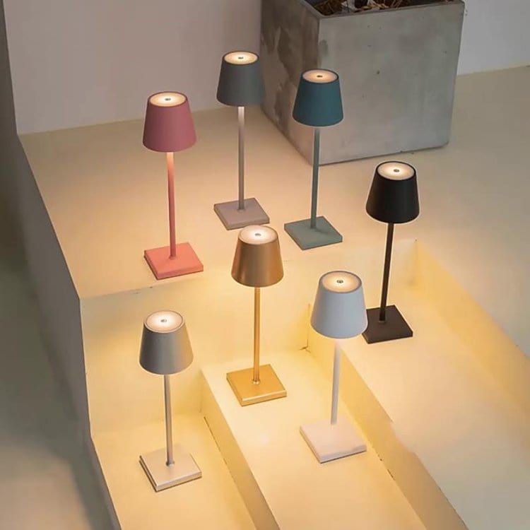 Bordlampe Uden Ledning Minimalistisk Design til Indendørs og Udendørs Belysning 7