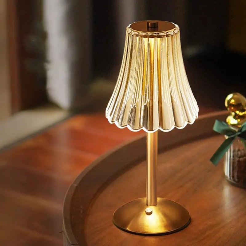 Bordlampe Uden Ledning Vintage Design Justerbar Belysning 0
