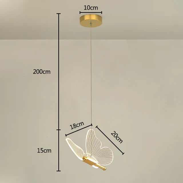 Børns LED Lampe i Sommerfugl Design 0