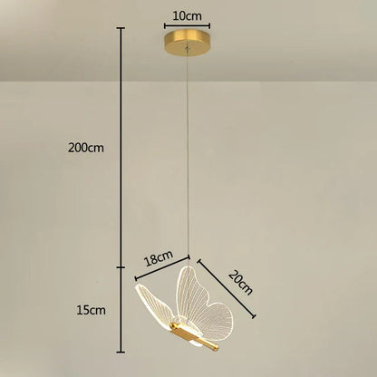 Børns LED Lampe i Sommerfugl Design 0