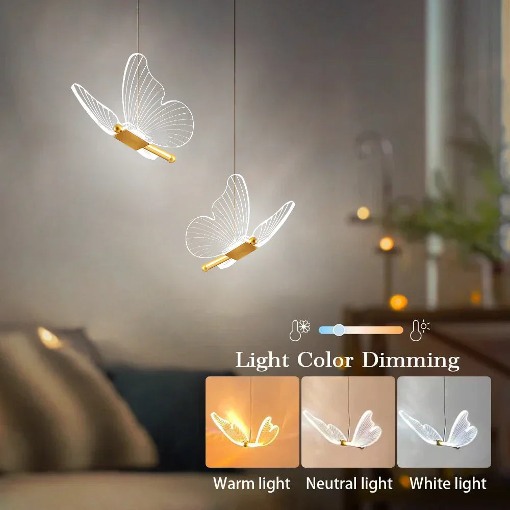 Børns LED Lampe i Sommerfugl Design 3